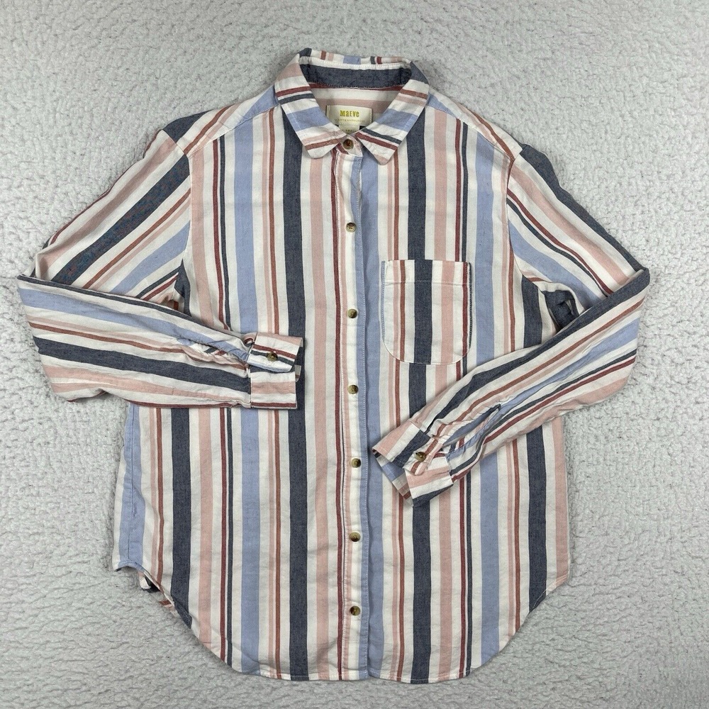Maeve Shirt Womens XS Multicolor Chatam Career Workwear Preppy Casual Cowgirl
